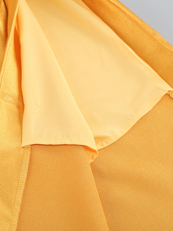 Vestido longo sem alças oco sem costas e cobrindo o quadril 
